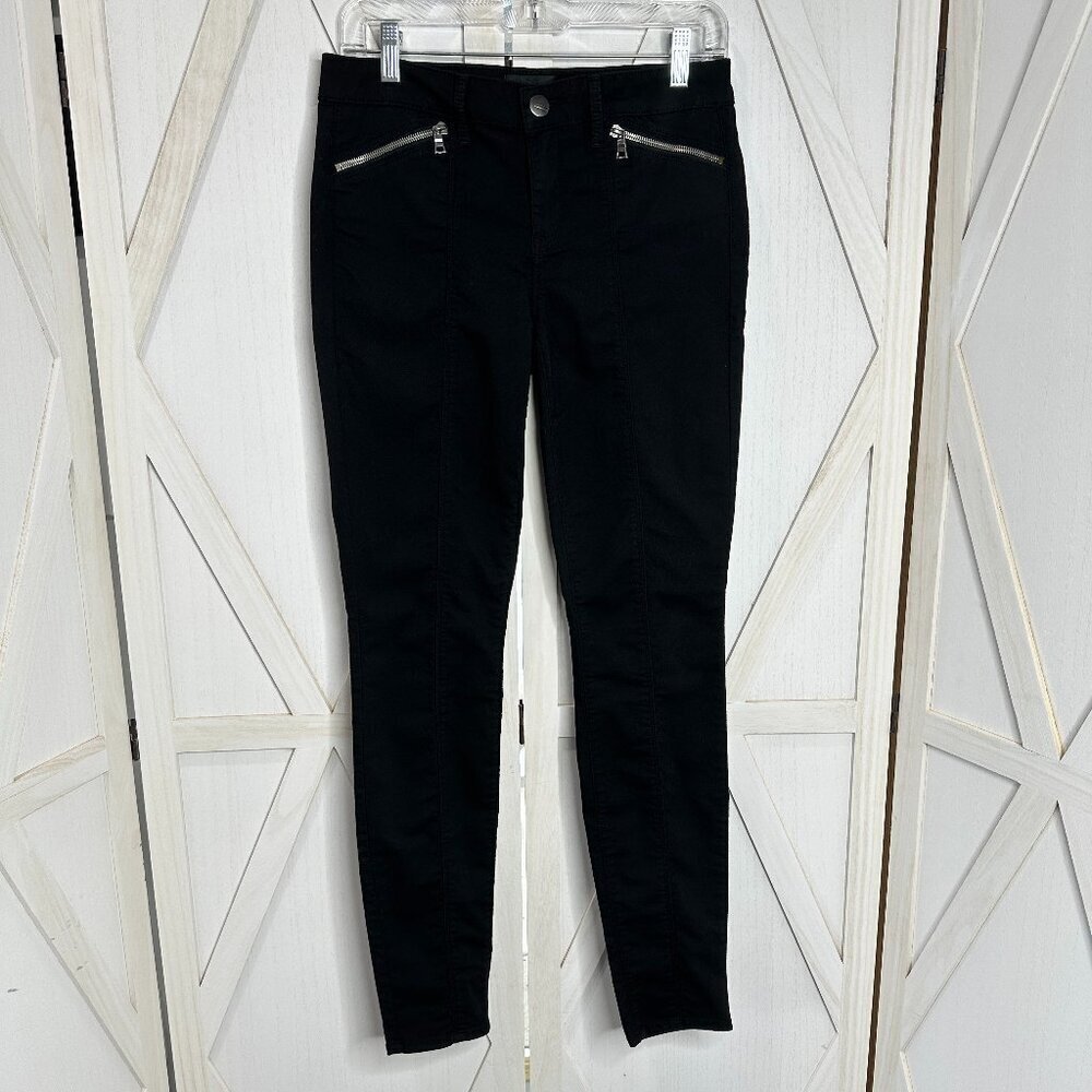 Vince Shiraz Skinny Leg Moto Pants in Black